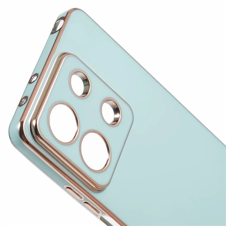 For Xiaomi Redmi Note 13 5G / Note 13R Pro 5G Case 6D Electroplating TPU Phone Cover Camera Lens Protection