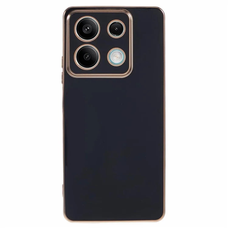 For Xiaomi Redmi Note 13 5G / Note 13R Pro 5G Case 6D Electroplating TPU Phone Cover Camera Lens Protection