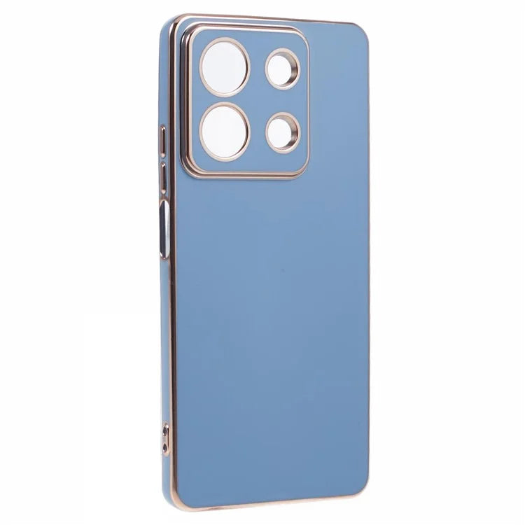 For Xiaomi Redmi Note 13 5G / Note 13R Pro 5G Case 6D Electroplating TPU Phone Cover Camera Lens Protection