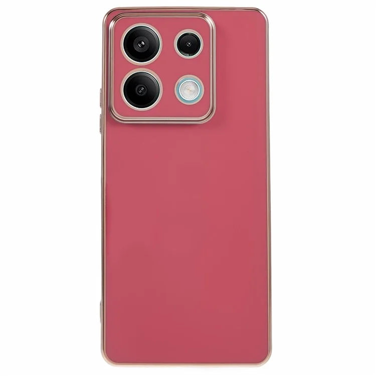 For Xiaomi Redmi Note 13 5G / Note 13R Pro 5G Case 6D Electroplating TPU Phone Cover Camera Lens Protection