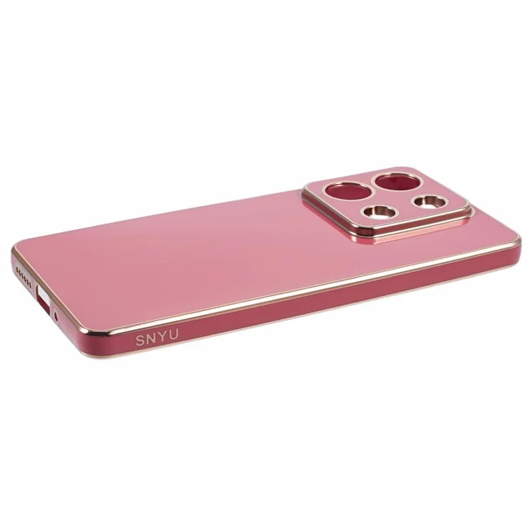For Xiaomi Redmi Note 13 5G / Note 13R Pro 5G Case 6D Electroplating TPU Phone Cover Camera Lens Protection