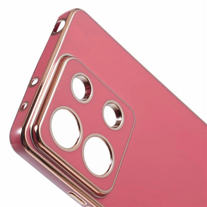 For Xiaomi Redmi Note 13 5G / Note 13R Pro 5G Case 6D Electroplating TPU Phone Cover Camera Lens Protection