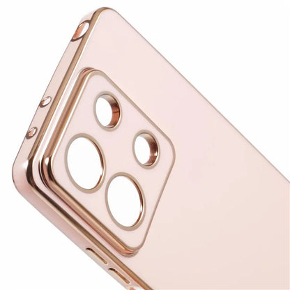 For Xiaomi Redmi Note 13 5G / Note 13R Pro 5G Case 6D Electroplating TPU Phone Cover Camera Lens Protection