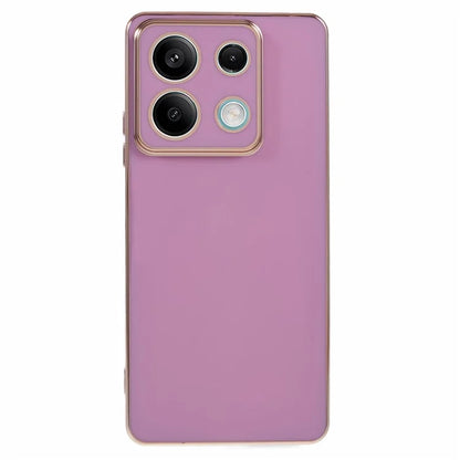 For Xiaomi Redmi Note 13 5G / Note 13R Pro 5G Case 6D Electroplating TPU Phone Cover Camera Lens Protection
