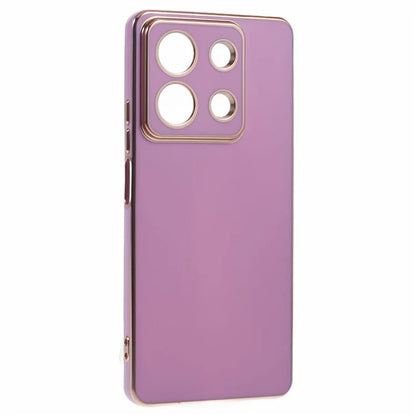 For Xiaomi Redmi Note 13 5G / Note 13R Pro 5G Case 6D Electroplating TPU Phone Cover Camera Lens Protection