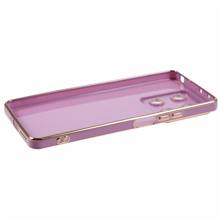 For Xiaomi Redmi Note 13 5G / Note 13R Pro 5G Case 6D Electroplating TPU Phone Cover Camera Lens Protection