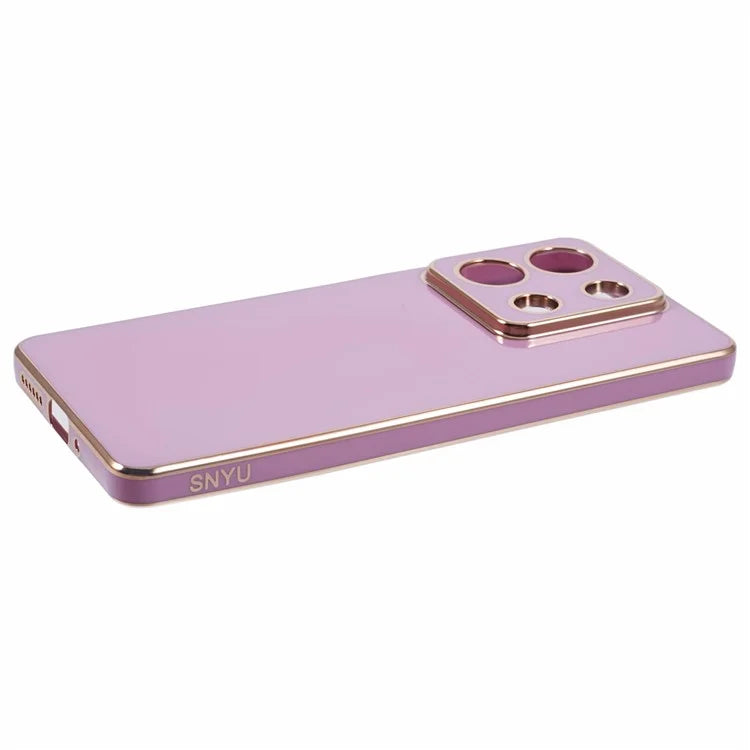 For Xiaomi Redmi Note 13 5G / Note 13R Pro 5G Case 6D Electroplating TPU Phone Cover Camera Lens Protection