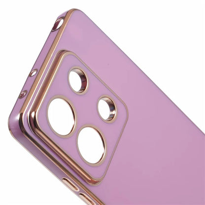 For Xiaomi Redmi Note 13 5G / Note 13R Pro 5G Case 6D Electroplating TPU Phone Cover Camera Lens Protection