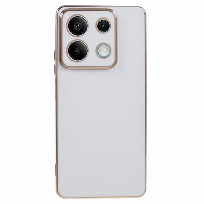 For Xiaomi Redmi Note 13 5G / Note 13R Pro 5G Case 6D Electroplating TPU Phone Cover Camera Lens Protection