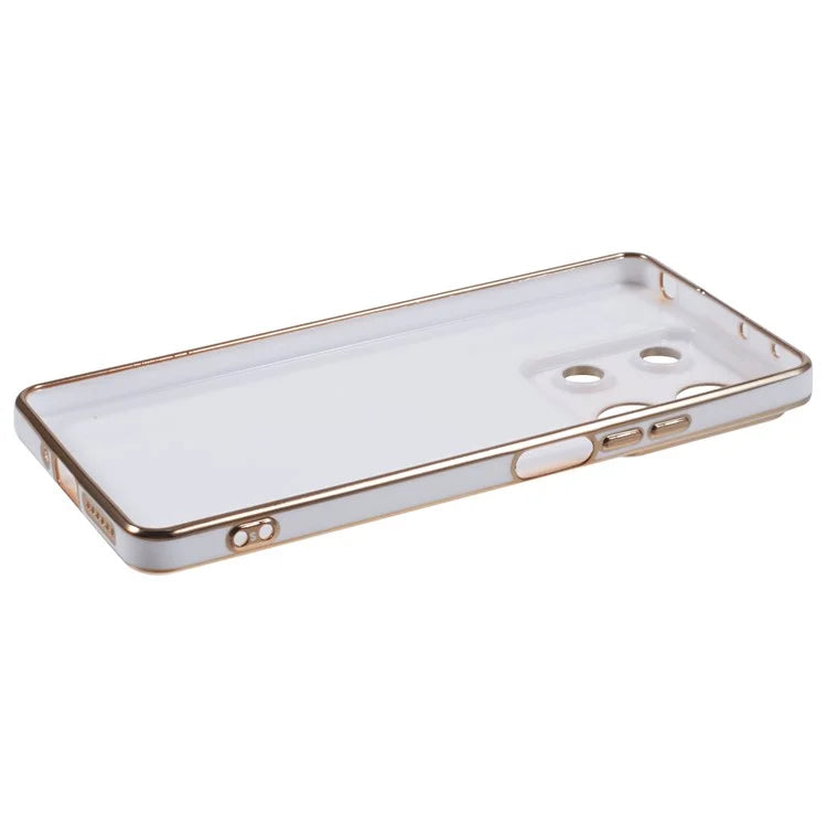For Xiaomi Redmi Note 13 5G / Note 13R Pro 5G Case 6D Electroplating TPU Phone Cover Camera Lens Protection