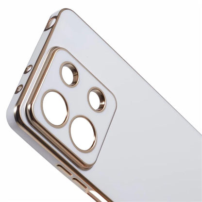For Xiaomi Redmi Note 13 5G / Note 13R Pro 5G Case 6D Electroplating TPU Phone Cover Camera Lens Protection