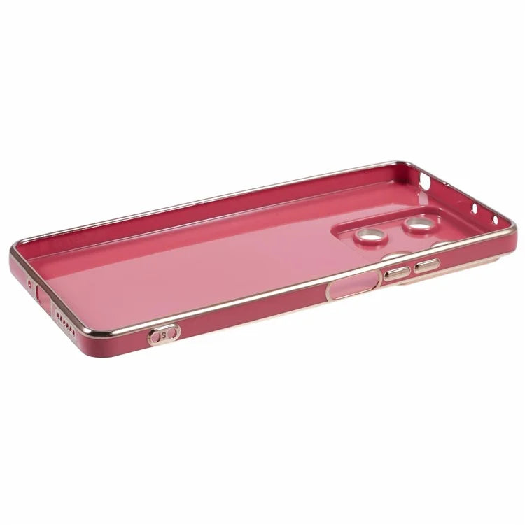 For Xiaomi Redmi Note 13 5G / Note 13R Pro 5G Case Electroplating TPU Phone Cover Astronaut Folding Bracket