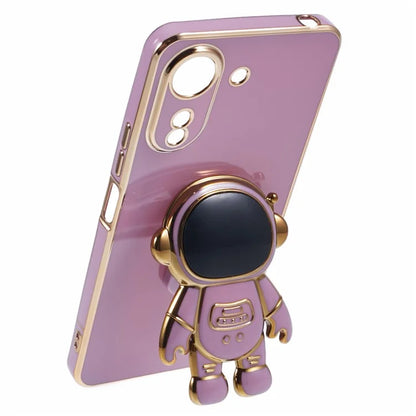 For Xiaomi Redmi 13C 4G / Poco C65 4G Case Astronaut Hidden Kickstand TPU Soft Phone Cover