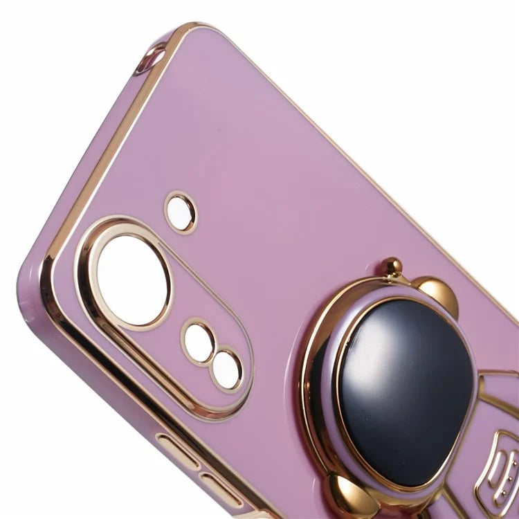 For Xiaomi Redmi 13C 4G / Poco C65 4G Case Astronaut Hidden Kickstand TPU Soft Phone Cover