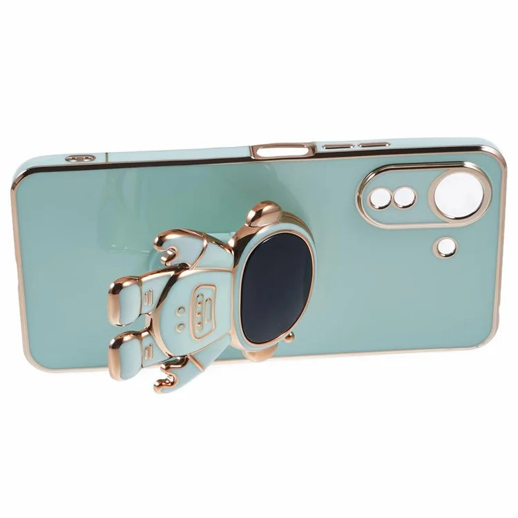 For Xiaomi Redmi 13C 4G / Poco C65 4G Case Astronaut Hidden Kickstand TPU Soft Phone Cover