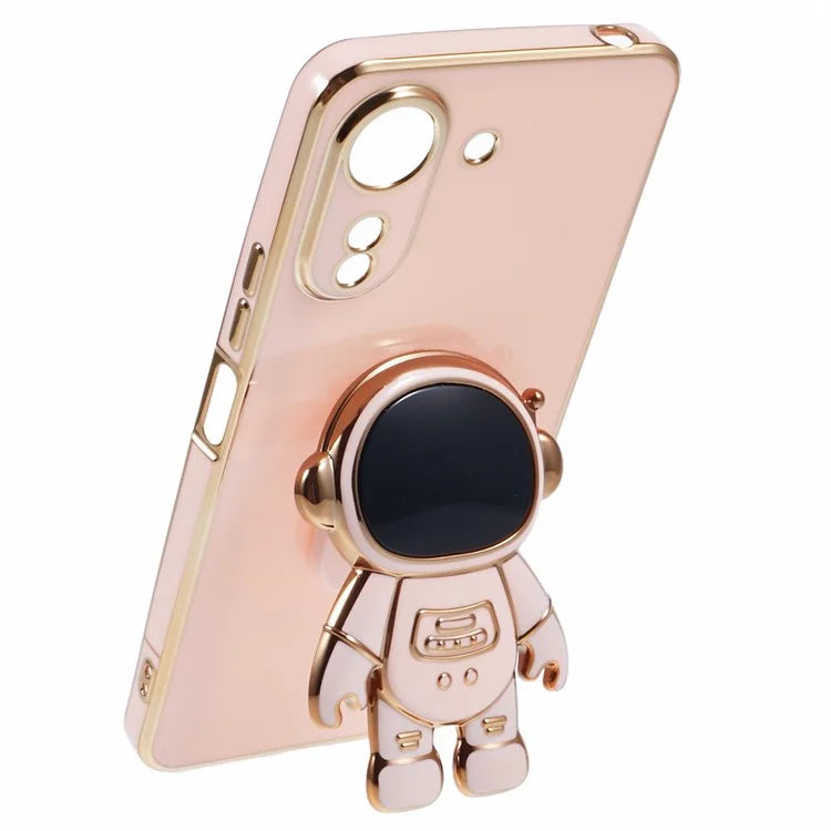 For Xiaomi Redmi 13C 4G / Poco C65 4G Case Astronaut Hidden Kickstand TPU Soft Phone Cover
