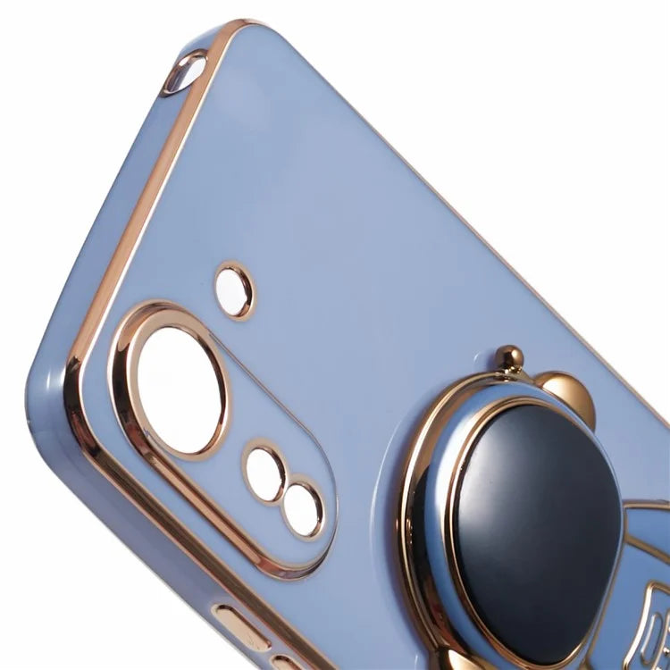For Xiaomi Redmi 13C 4G / Poco C65 4G Case Astronaut Hidden Kickstand TPU Soft Phone Cover
