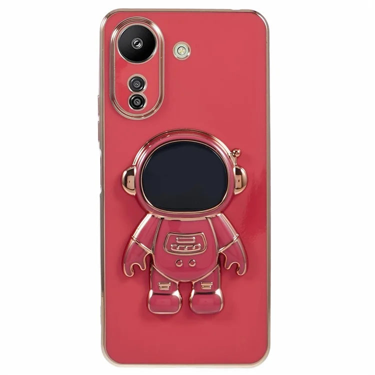 For Xiaomi Redmi 13C 4G / Poco C65 4G Case Astronaut Hidden Kickstand TPU Soft Phone Cover