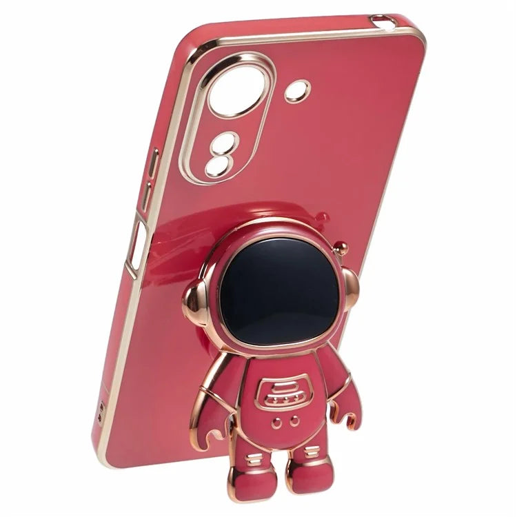 For Xiaomi Redmi 13C 4G / Poco C65 4G Case Astronaut Hidden Kickstand TPU Soft Phone Cover