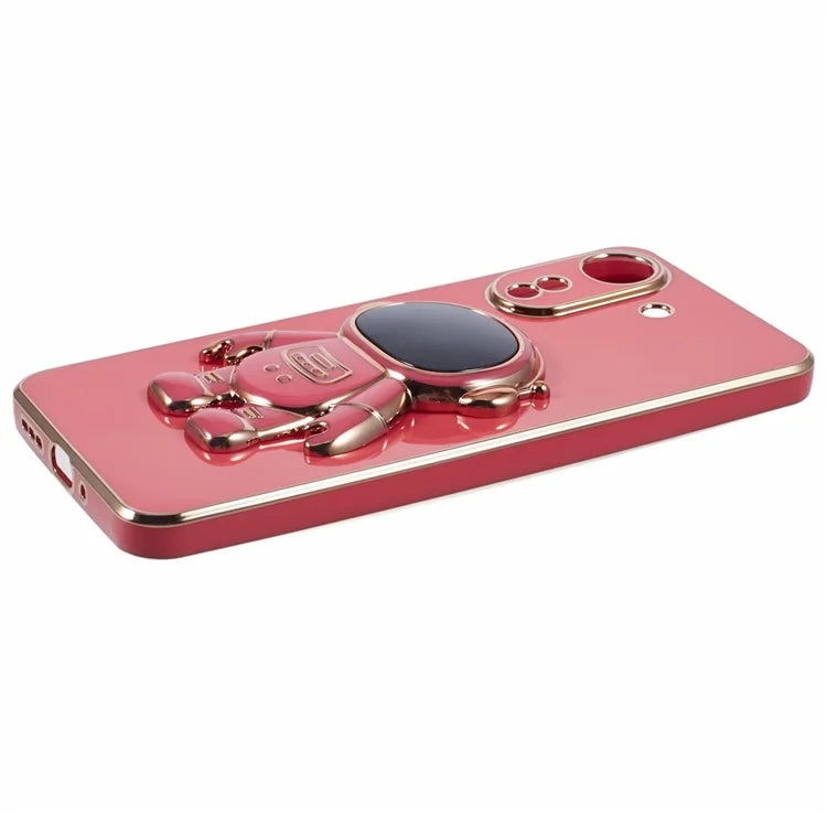 For Xiaomi Redmi 13C 4G / Poco C65 4G Case Astronaut Hidden Kickstand TPU Soft Phone Cover