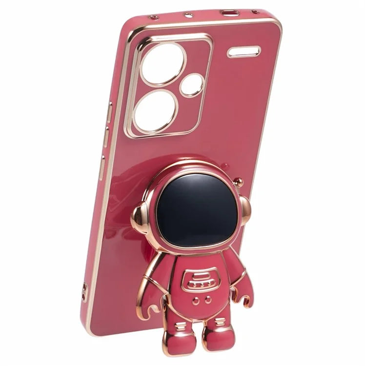 For Xiaomi Redmi Note 13 Pro+ 5G Case Astronaut Kickstand Design TPU Phone Cover Precise Cutout