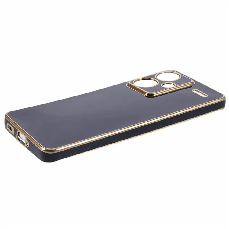For Xiaomi Redmi Note 13 Pro+ 5G Case Glossy TPU Phone Cover 6D Electroplating  Drop Impact