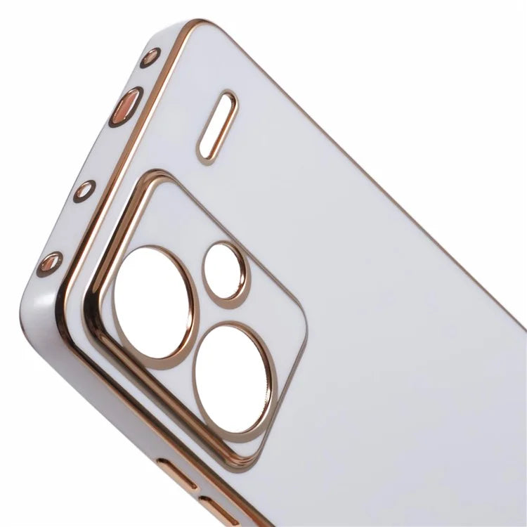 For Xiaomi Redmi Note 13 Pro+ 5G Case Glossy TPU Phone Cover 6D Electroplating  Drop Impact