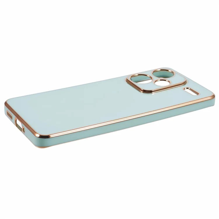 For Xiaomi Redmi Note 13 Pro+ 5G Case Glossy TPU Phone Cover 6D Electroplating  Drop Impact