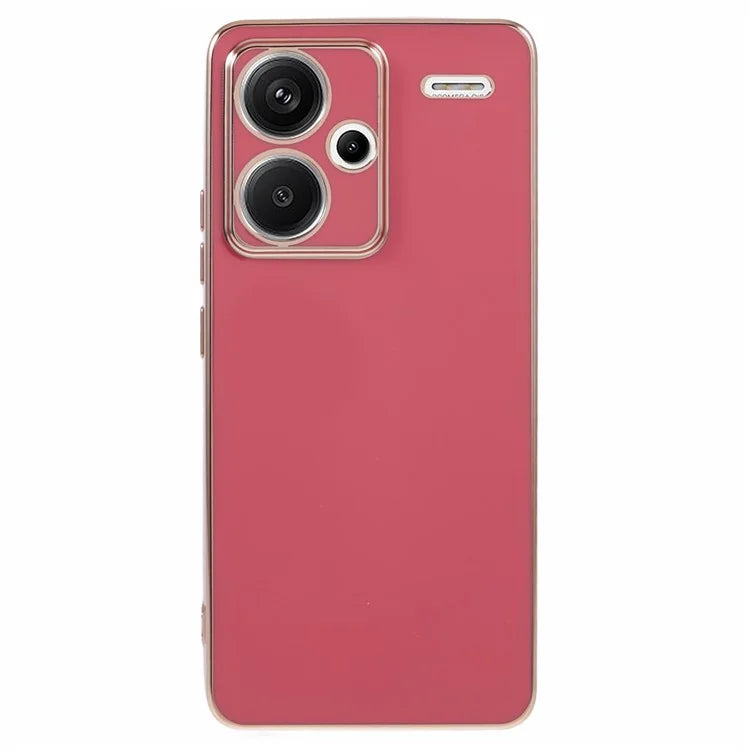 For Xiaomi Redmi Note 13 Pro+ 5G Case Glossy TPU Phone Cover 6D Electroplating  Drop Impact