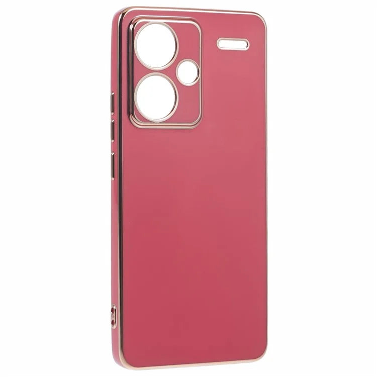 For Xiaomi Redmi Note 13 Pro+ 5G Case Glossy TPU Phone Cover 6D Electroplating  Drop Impact