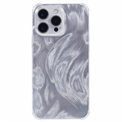 For iPhone 16 Pro Case Drop Protective TPU Phone Cover with Sparkly Paper