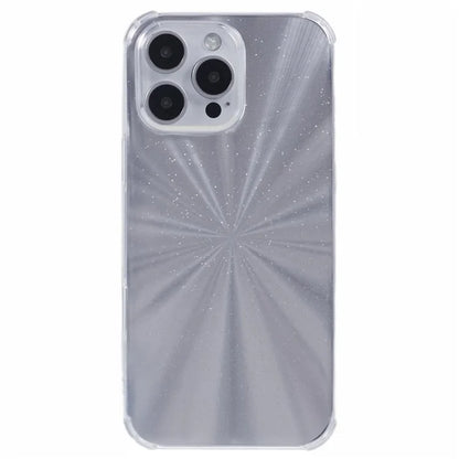 For iPhone 16 Pro Case Drop Protective TPU Phone Cover with Sparkly Paper
