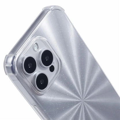 For iPhone 16 Pro Case Drop Protective TPU Phone Cover with Sparkly Paper