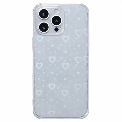 For iPhone 16 Pro Case Drop Protective TPU Phone Cover with Sparkly Paper