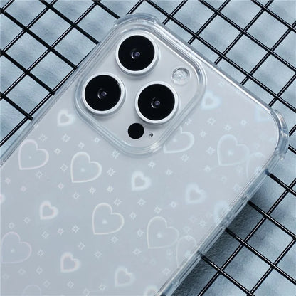 For iPhone 16 Pro Case Drop Protective TPU Phone Cover with Sparkly Paper