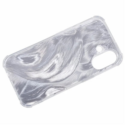 For iPhone 16 Plus Case Shiny Aesthetic TPU Phone Cover with Sparkly Paper