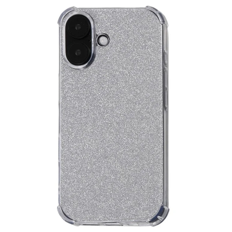 For iPhone 16 Plus Case Fall Protection TPU Phone Cover with 4 Card Papers