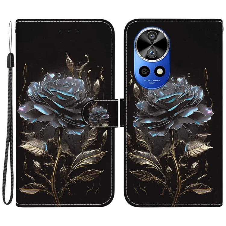 For Huawei nova 12 Pro 5G / 12 Ultra 5G Leather Case Pattern Print Wallet Phone Cover