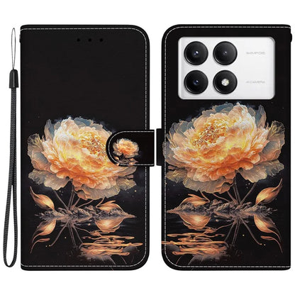 For Xiaomi Poco F6 Pro 5G / Redmi K70 5G / K70 Pro 5G Wallet Case Pattern Print Leather Phone Cover