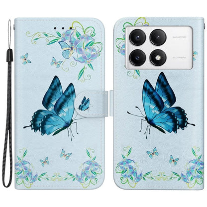 For Xiaomi Poco F6 Pro 5G / Redmi K70 5G / K70 Pro 5G Wallet Case Pattern Print Leather Phone Cover