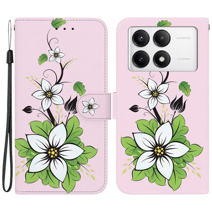 For Xiaomi Poco F6 Pro 5G / Redmi K70 5G / K70 Pro 5G Wallet Case Pattern Print Leather Phone Cover