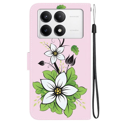 For Xiaomi Poco F6 Pro 5G / Redmi K70 5G / K70 Pro 5G Wallet Case Pattern Print Leather Phone Cover