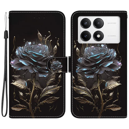 For Xiaomi Poco F6 Pro 5G / Redmi K70 5G / K70 Pro 5G Wallet Case Pattern Print Leather Phone Cover