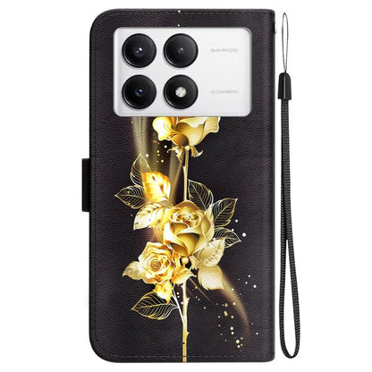 For Xiaomi Poco F6 Pro 5G / Redmi K70 5G / K70 Pro 5G Wallet Case Pattern Print Leather Phone Cover