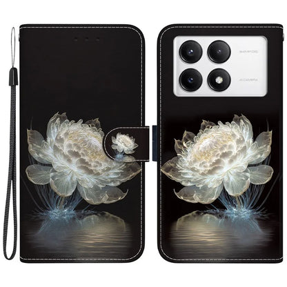 For Xiaomi Poco F6 Pro 5G / Redmi K70 5G / K70 Pro 5G Wallet Case Pattern Print Leather Phone Cover