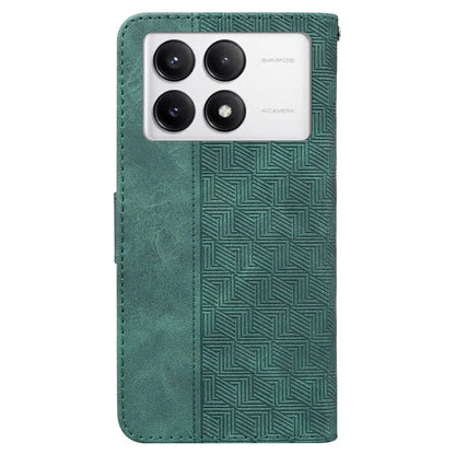 For Xiaomi Poco F6 Pro 5G / Redmi K70 5G / K70 Pro 5G Wallet Case Geometry Pattern Leather Phone Cover