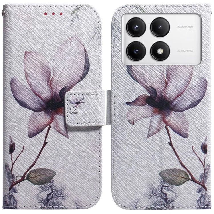 For Xiaomi Poco F6 Pro 5G / Redmi K70 5G / K70 Pro 5G Leather Case Pattern Print Wallet Phone Cover