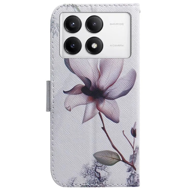 For Xiaomi Poco F6 Pro 5G / Redmi K70 5G / K70 Pro 5G Leather Case Pattern Print Wallet Phone Cover