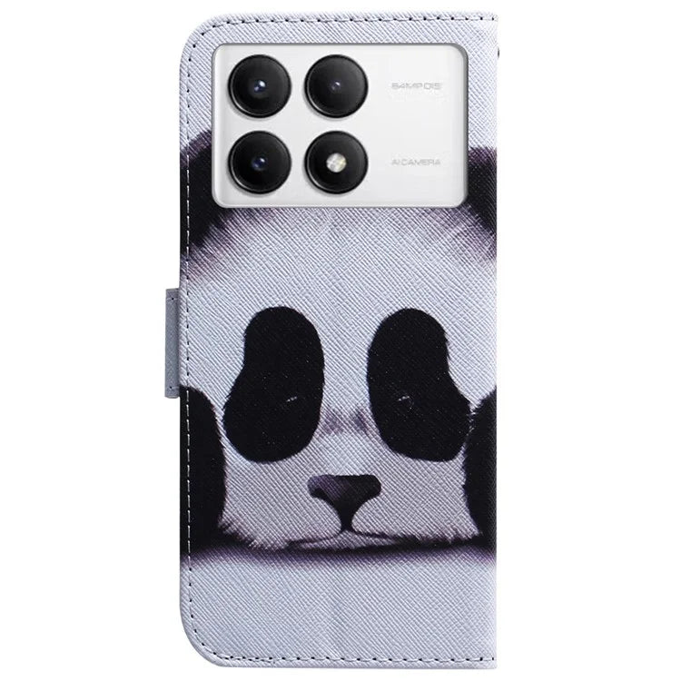 For Xiaomi Poco F6 Pro 5G / Redmi K70 5G / K70 Pro 5G Leather Case Pattern Print Wallet Phone Cover