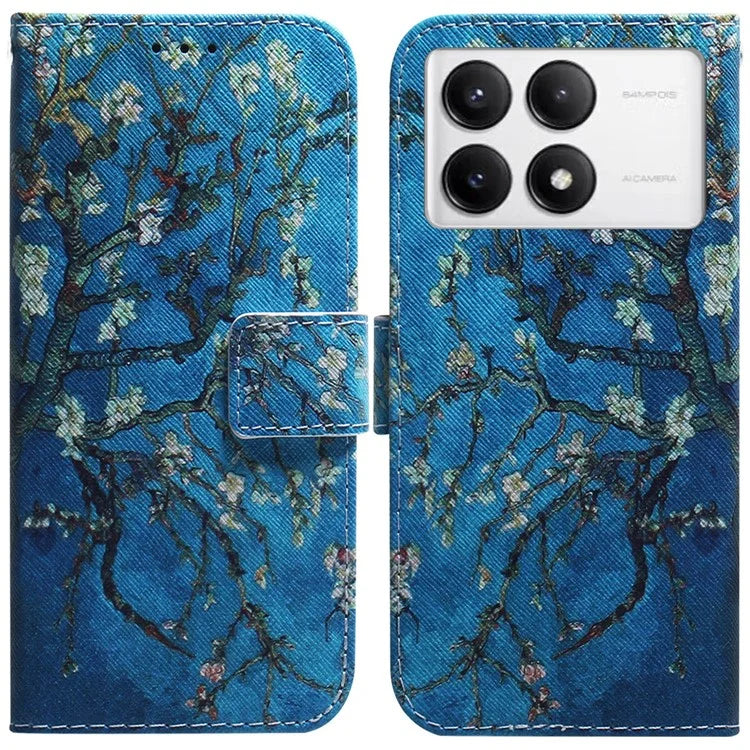 For Xiaomi Poco F6 Pro 5G / Redmi K70 5G / K70 Pro 5G Leather Case Pattern Print Wallet Phone Cover